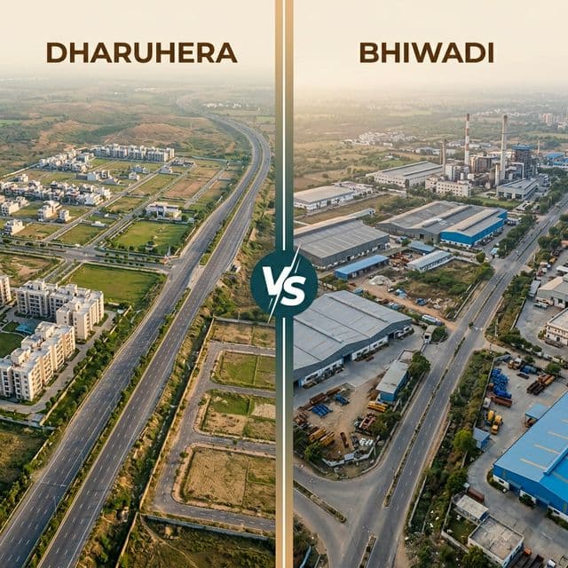 Dharuhera vs Bhiwadi 2026 — Where Should You Invest? Data-Backed Comparison